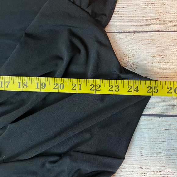 NY Collection Plus Size Black Ruched Empire Maxi Dress Size 3X - Picture 6 of 10